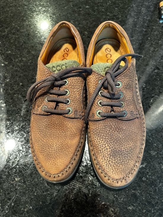 Men\'s Ecco Brown Shoes  ~ Lace Up ~ 43 ~ 9 - 9.5 main image 6